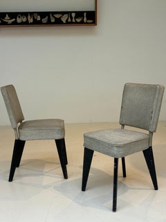 Pair of Chairs by Andre Domin & Marcel Genevriere, Aluminum, 1955