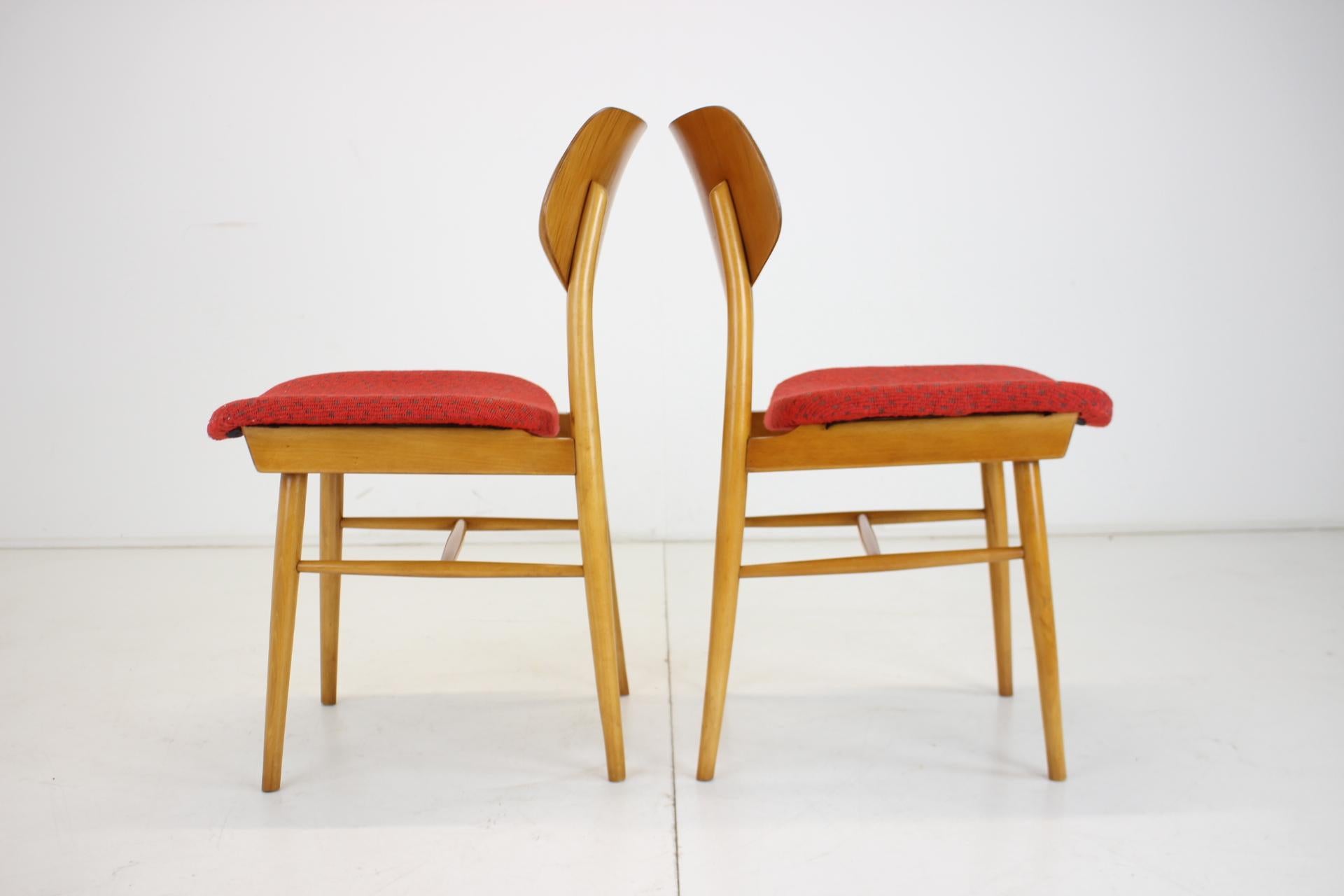 Pair of Chairs by TON, 1965 Czechoslovakia For Sale 1