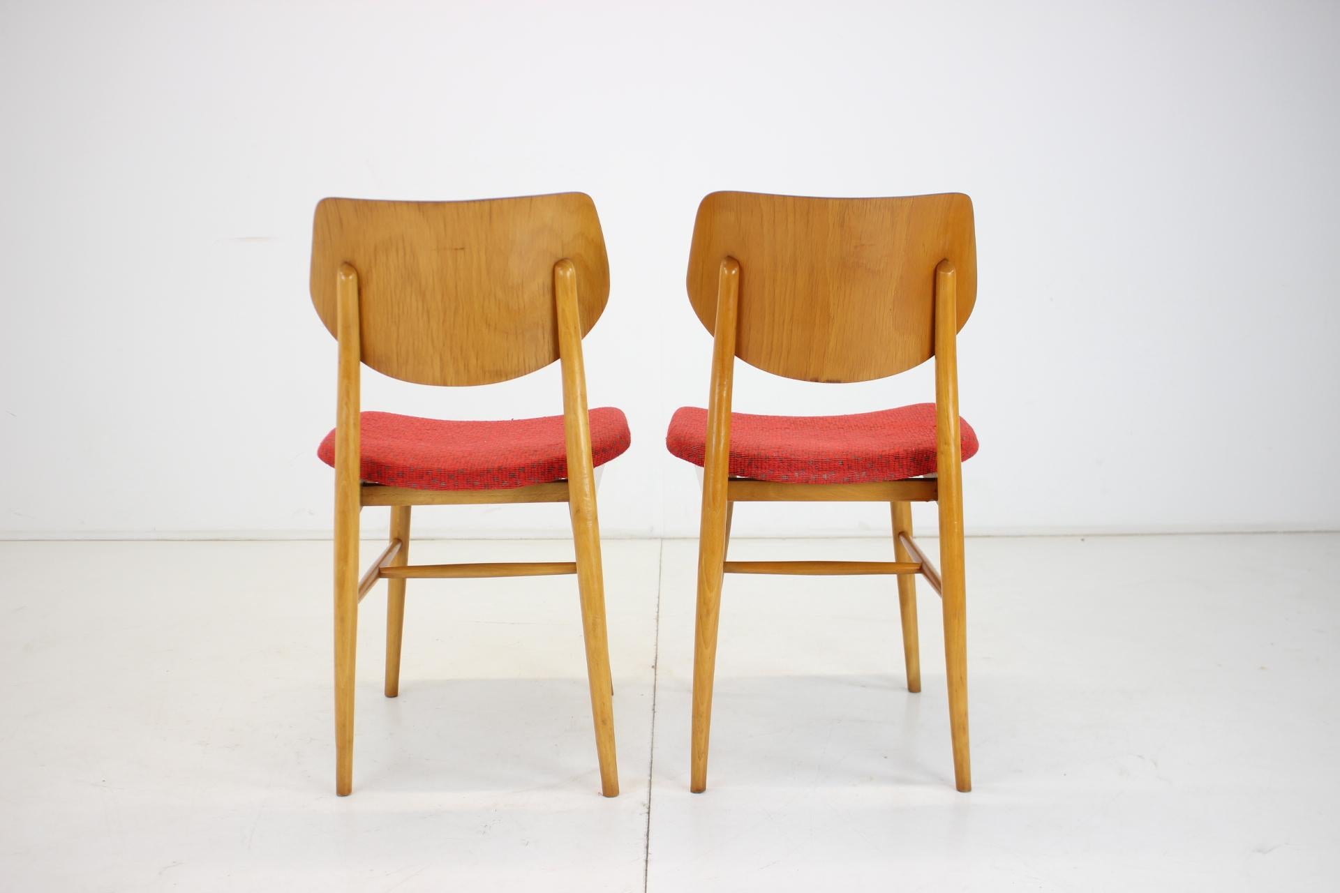 Pair of Chairs by TON, 1965 Czechoslovakia For Sale 2