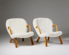 Pair of Chairs ‘Clam’ Designed by Arnold Madsen for Madsen & Schubell