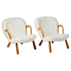 Pair of Chairs ‘Clam’ Designed by Arnold Madsen for Madsen & Schubell