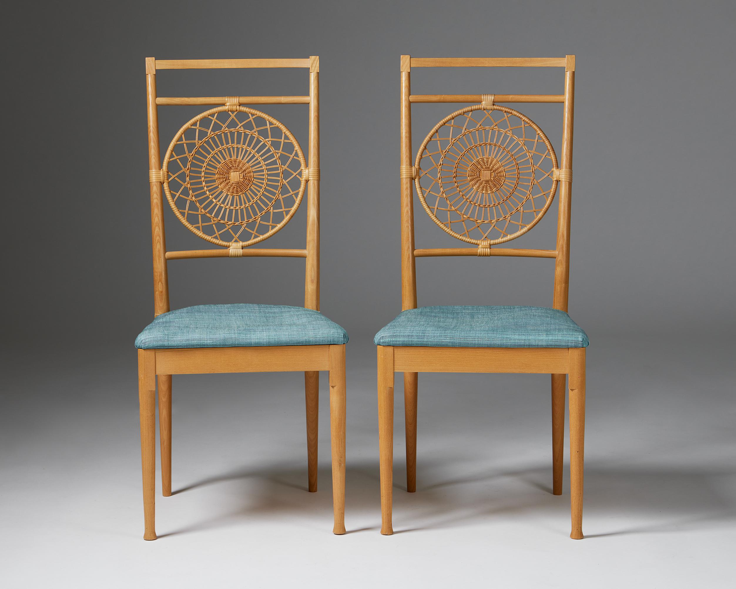 Mid-Century Modern Pair of chairs designed by Carin Chambert and Sigbritt Larsson