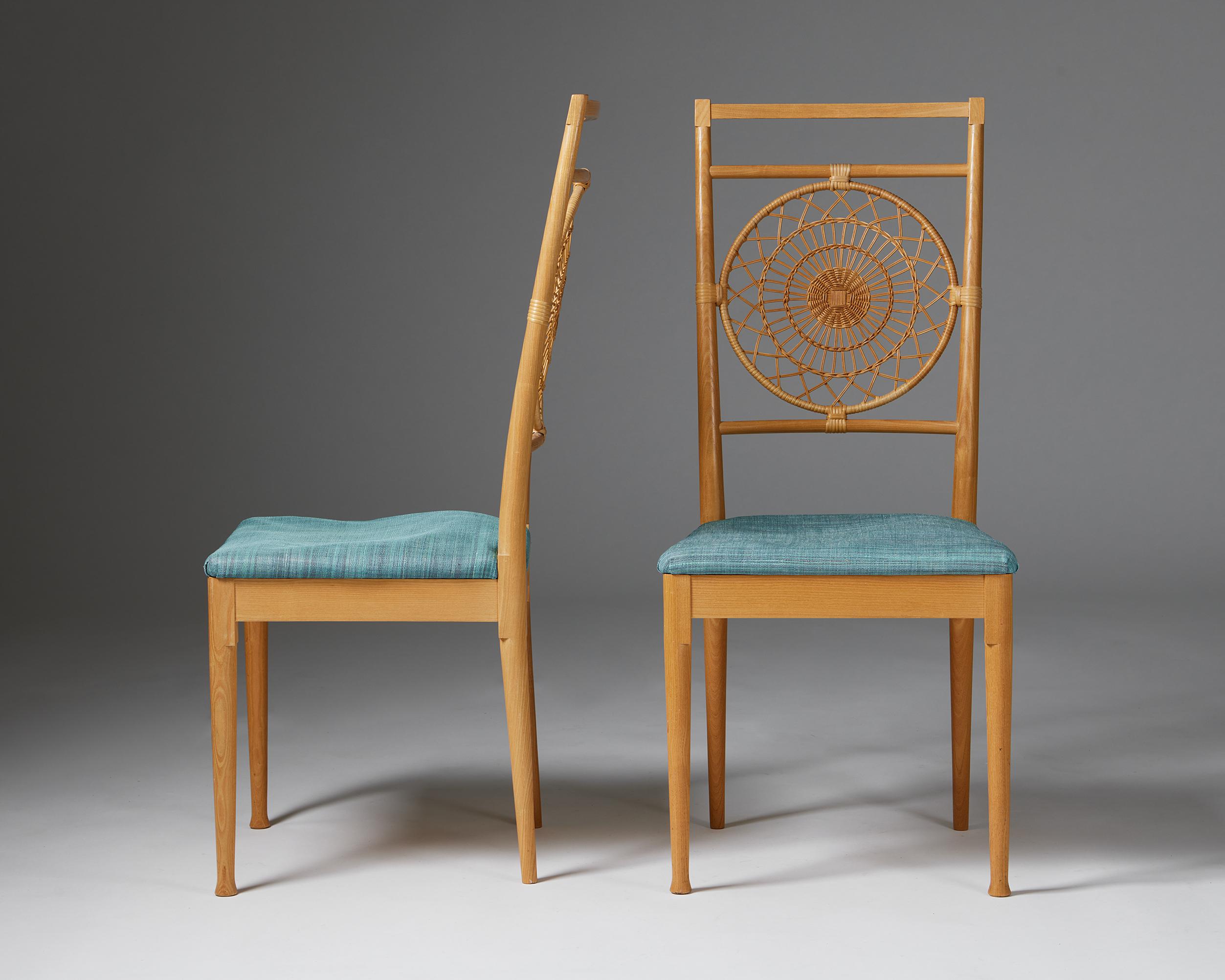 Swedish Pair of chairs designed by Carin Chambert and Sigbritt Larsson