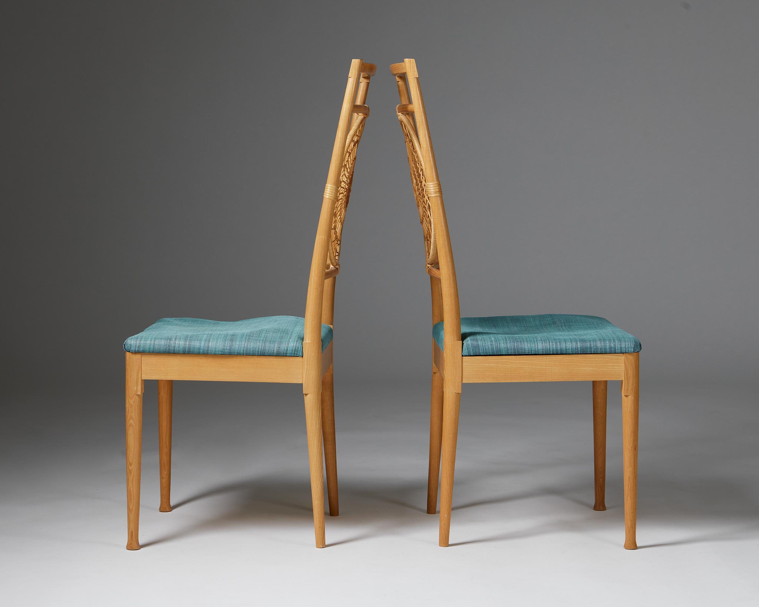 Pair of chairs designed by Carin Chambert and Sigbritt Larsson In Good Condition In Stockholm, SE