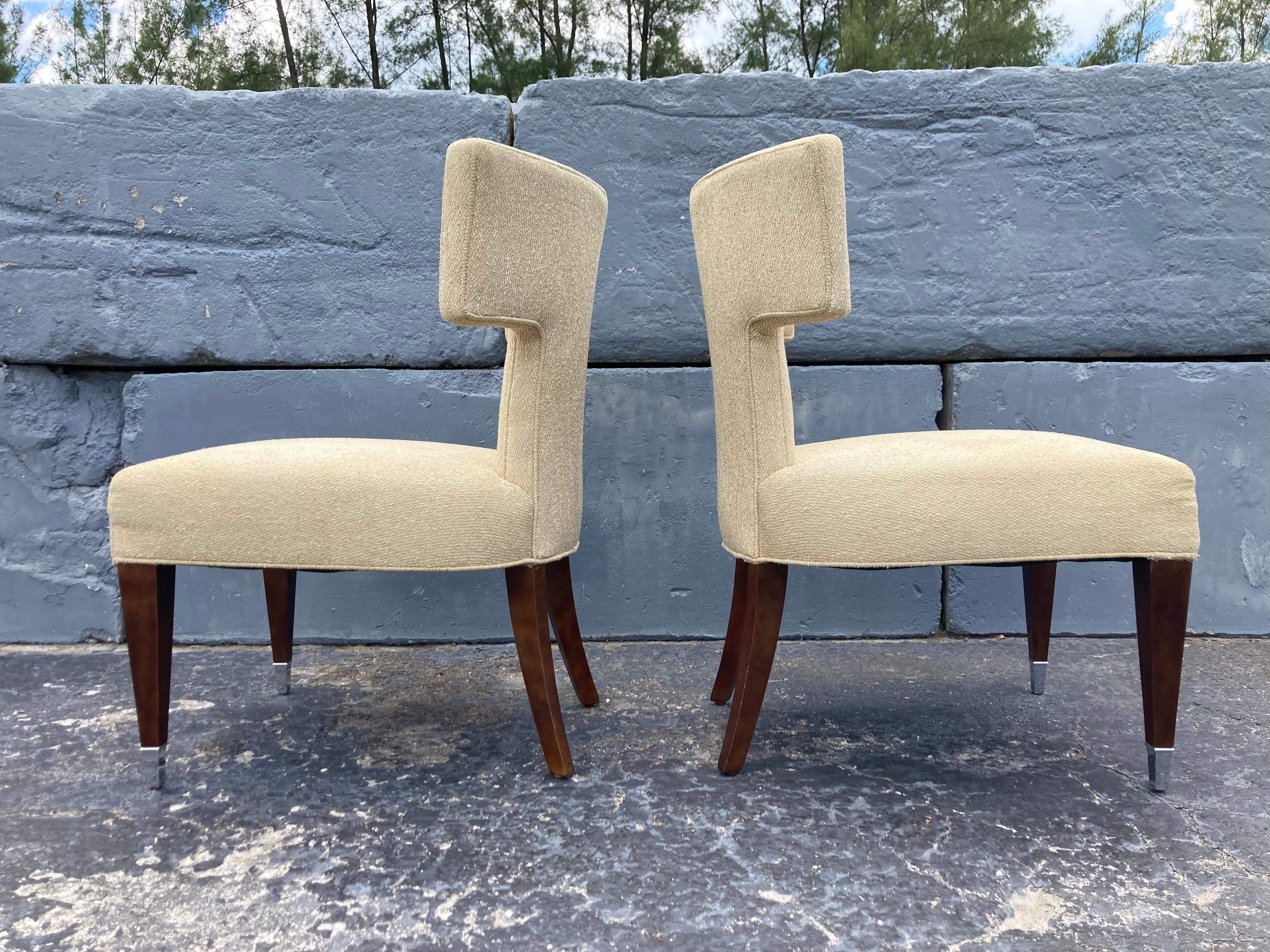 Modern Pair of Chairs Designed by Larry Laslo for Directional  For Sale