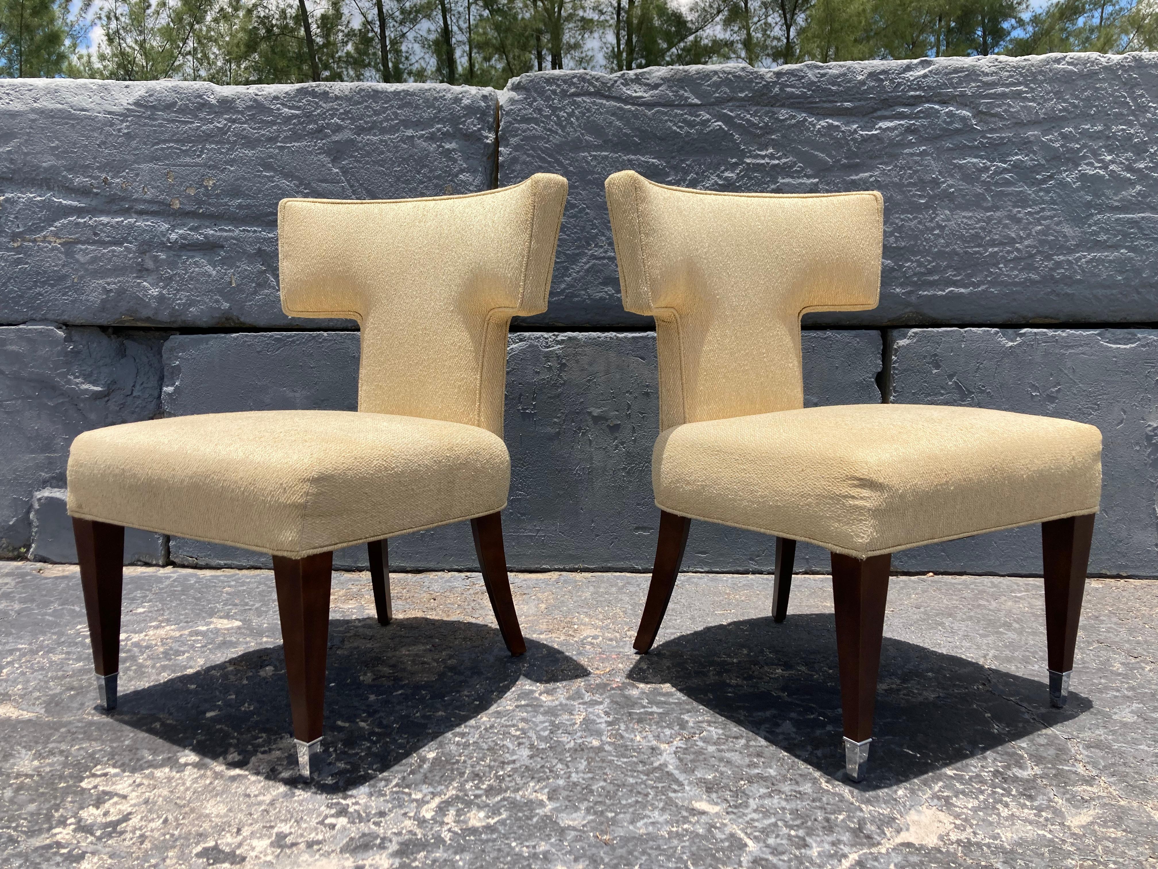 Pair of Chairs Designed by Larry Laslo for Directional  For Sale 1