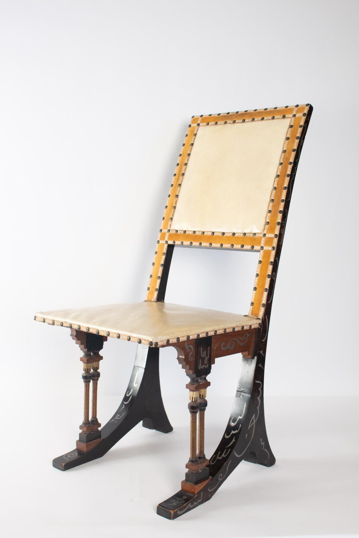 Copper Pair of Chairs from Carlo Bugatti, 1880-1890