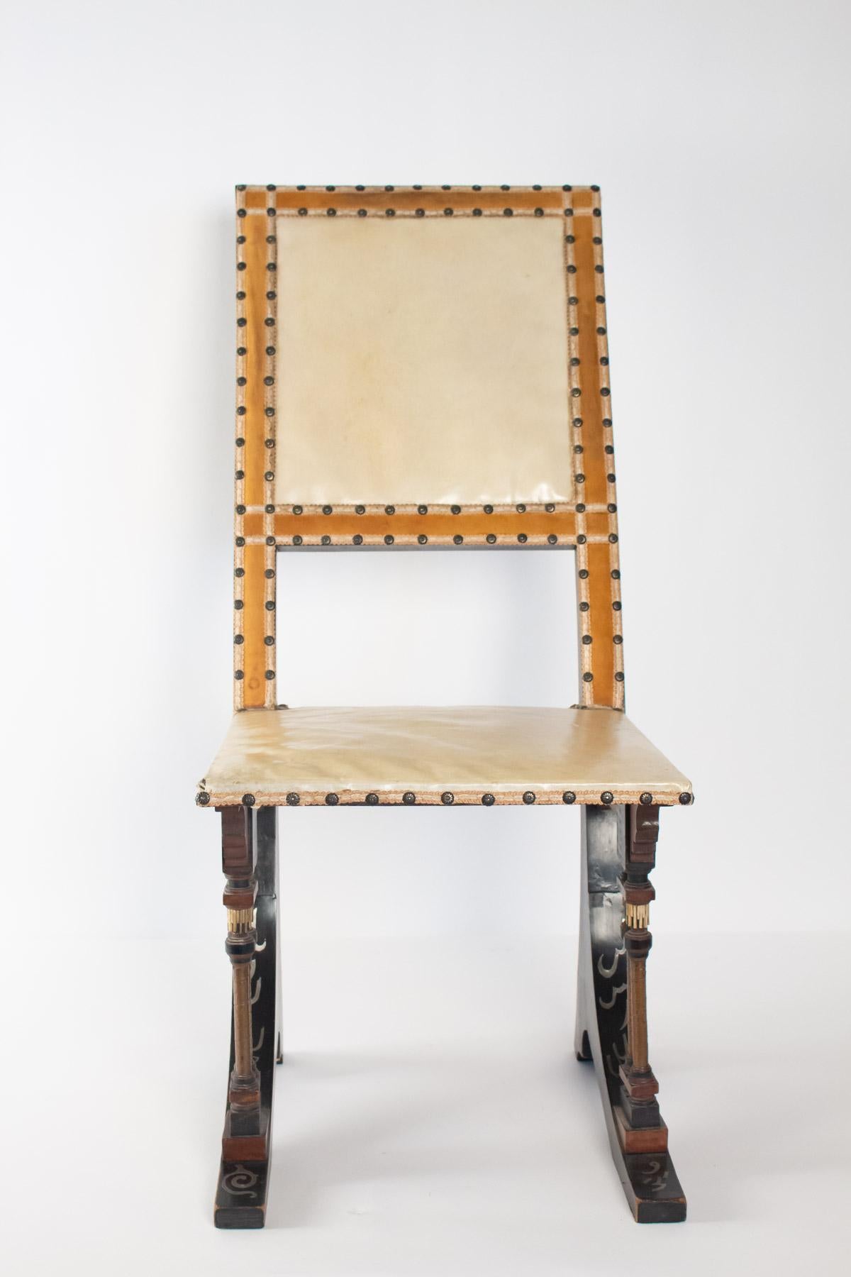 Pair of Chairs from Carlo Bugatti, 1880-1890 In Good Condition In Saint-Ouen, FR