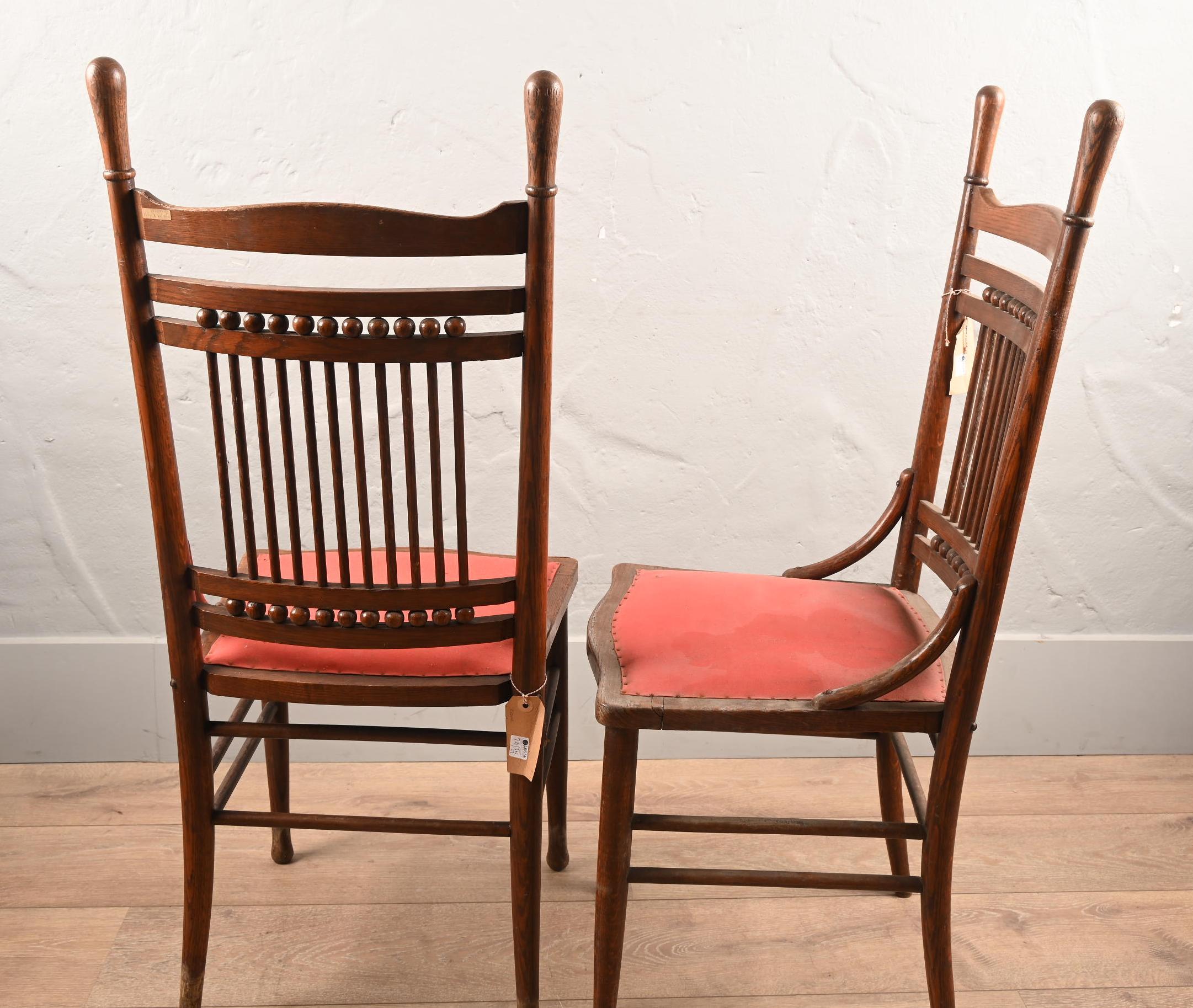 Paire de chaises dans le style de The Thonet, Autriche, XIXe siècle en vente 1