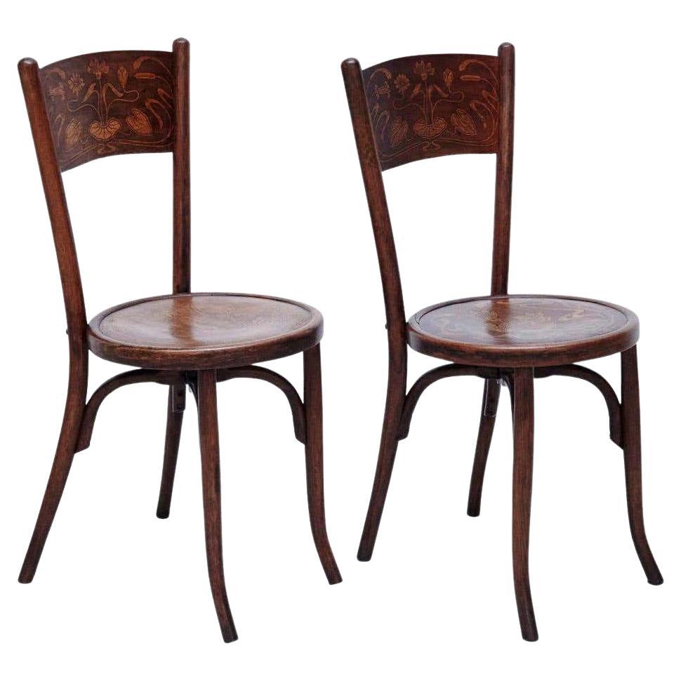 Paire de chaises dans le style de Thonet par Codina, vers 1930 en vente