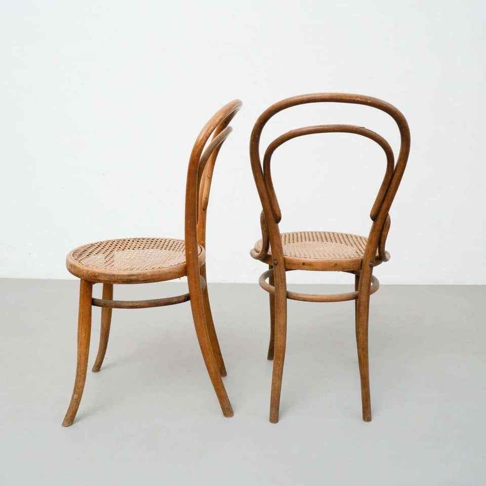 Mid-20th Century Pair of Chairs in the Style of Thonet by Unknown Designer, circa 1930 For Sale