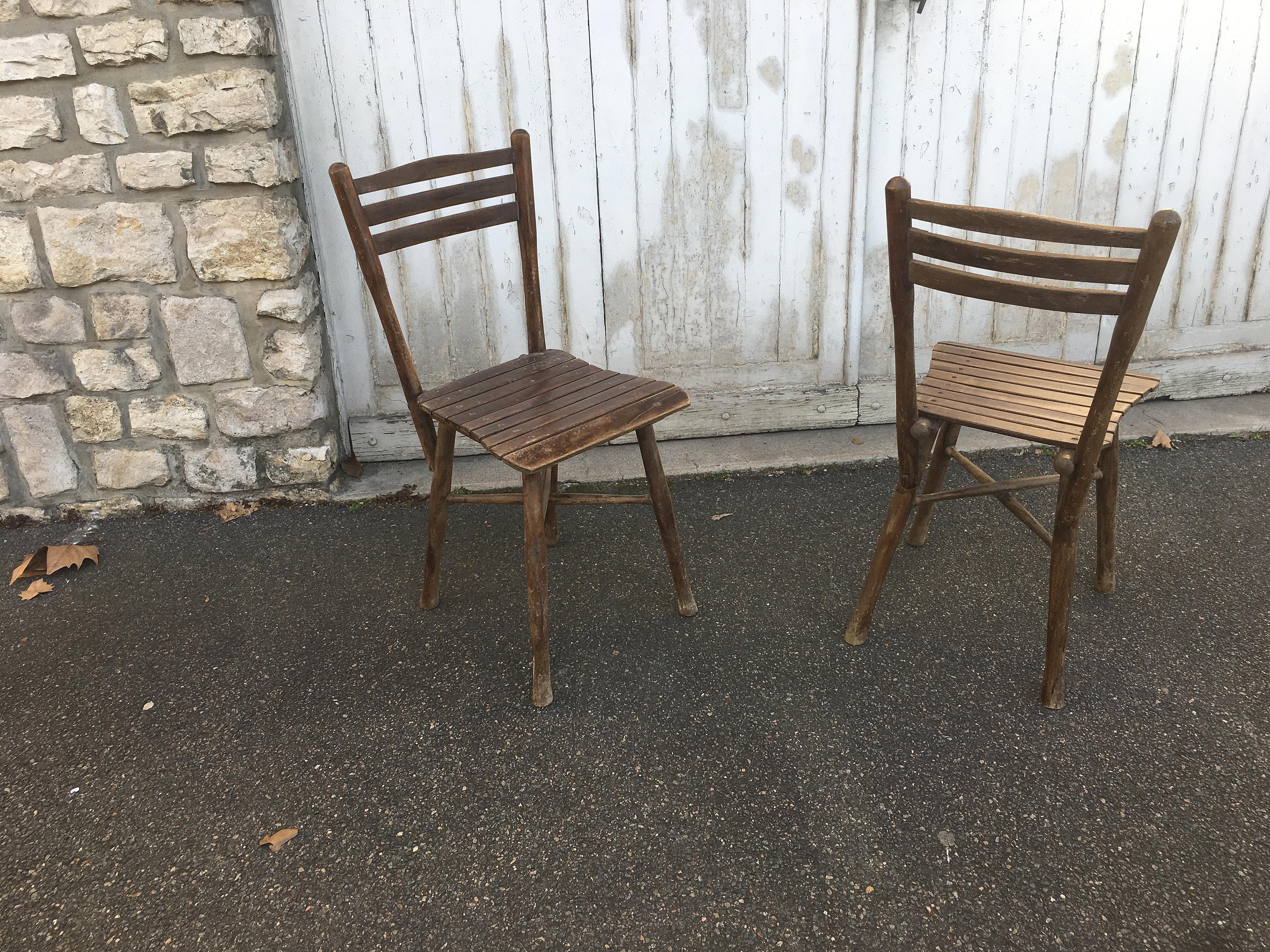 French Pair of Chairs in the Thonet Style, circa 1900 For Sale