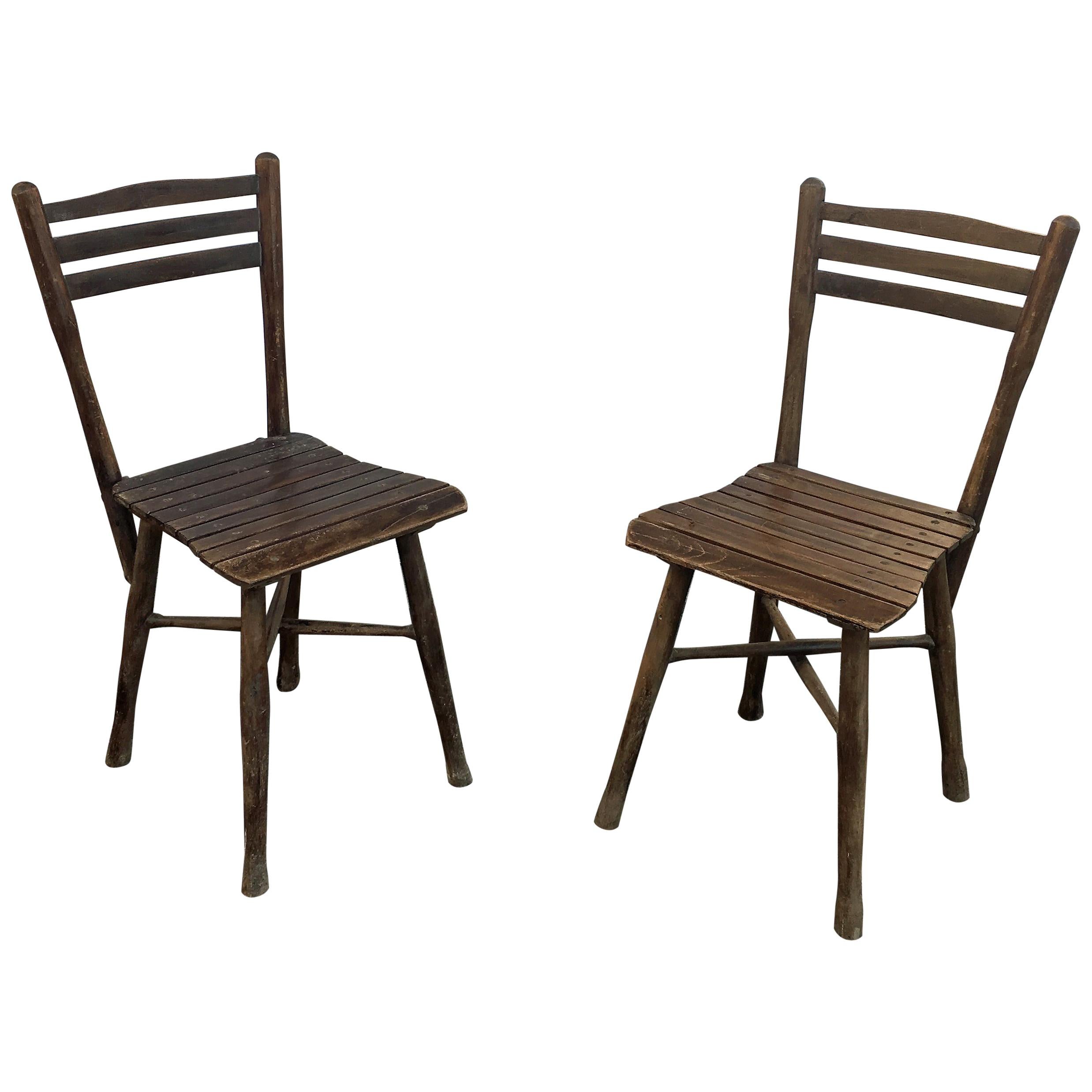 Pareja de sillas de estilo Thonet, hacia 1900