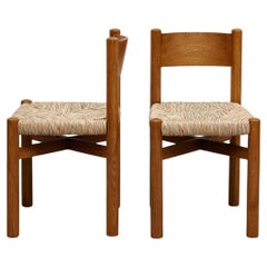 Vintage "Pair of Chairs Inspired by Charlotte Perriand – French Design, Circa 1980"