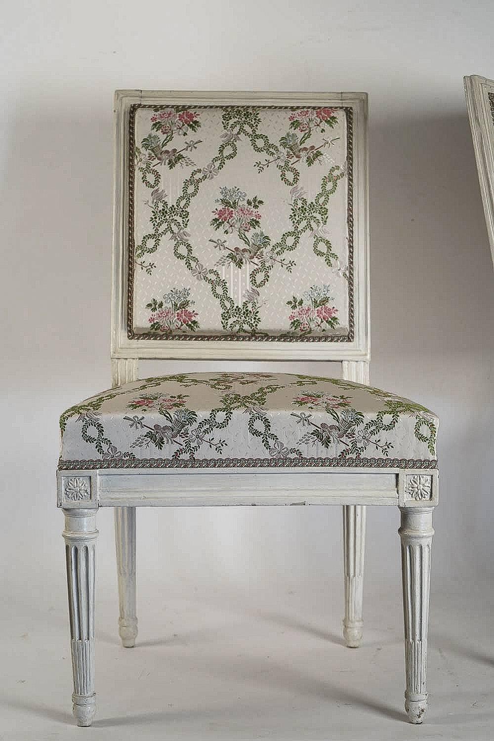 French Pair of Chairs Late 18th Century Louis XVI Period by Georges Jacob, circa 1780
