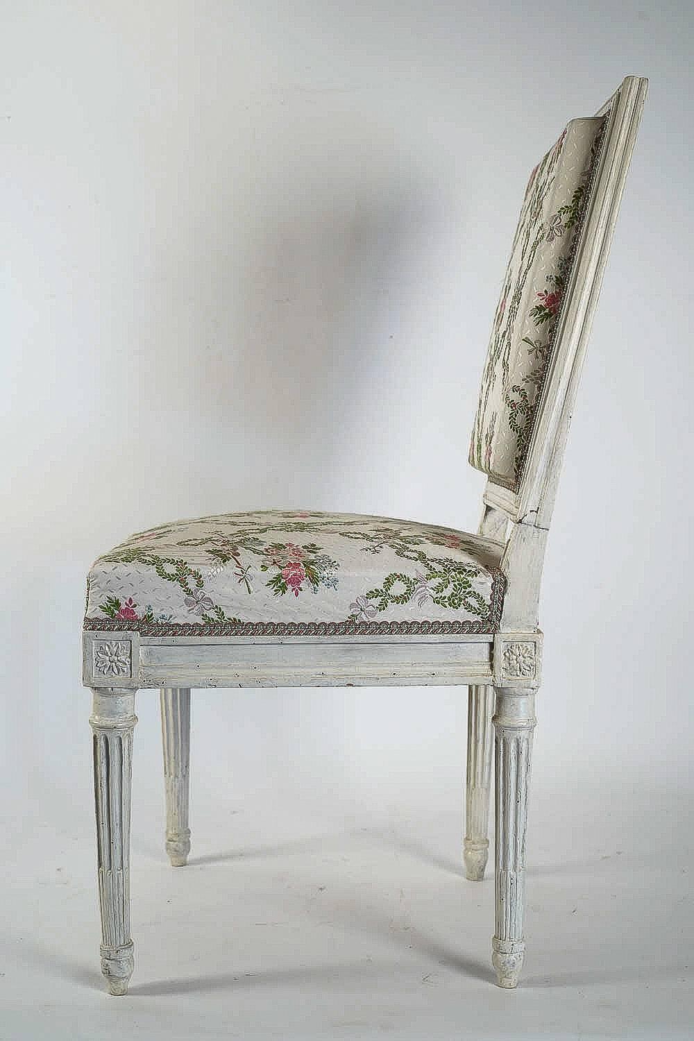 Fruitwood Pair of Chairs Late 18th Century Louis XVI Period by Georges Jacob, circa 1780
