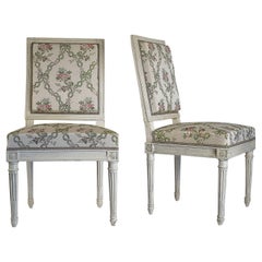 Antique Pair of Chairs Late 18th Century Louis XVI Period by Georges Jacob, circa 1780