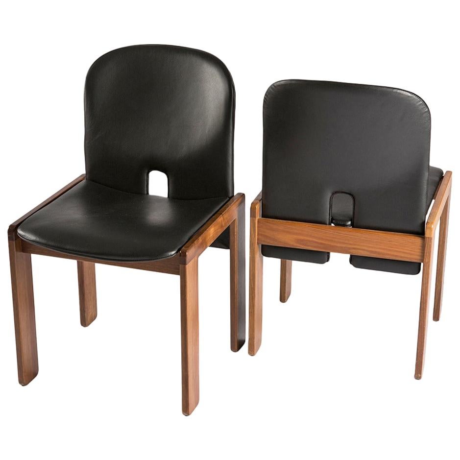 Pair of Chairs Model 121 by Afra & Tobia Scarpa for Cassina