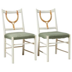 Pair of Chairs Model 2238 Designed by Josef Frank for Svenskt Tenn, Sweden, 1940