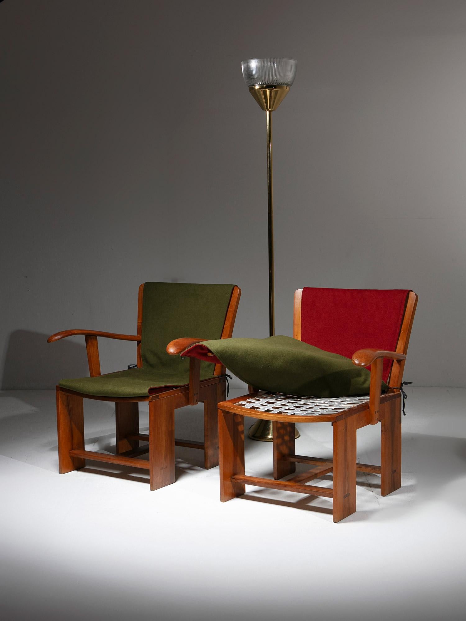 Paar Stühle Model No. 771 von Carlo Scarpa für Bernini, Italien, 1970er Jahre im Angebot 5