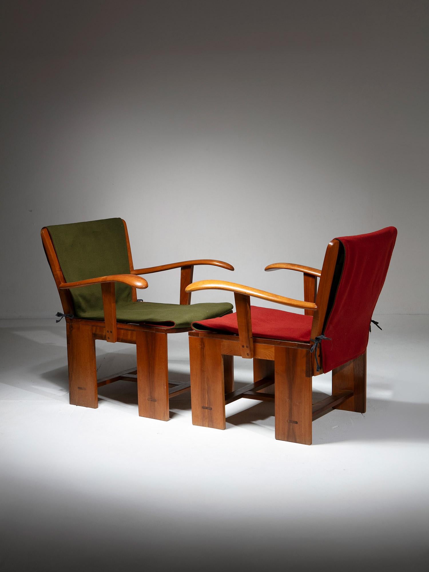 Paar Stühle Model No. 771 von Carlo Scarpa für Bernini, Italien, 1970er Jahre (Italienisch) im Angebot