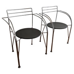 Pareja de sillas modelo "Lune d'argent" (Luna de plata)