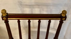 Pair of chairs mohagany and bronze