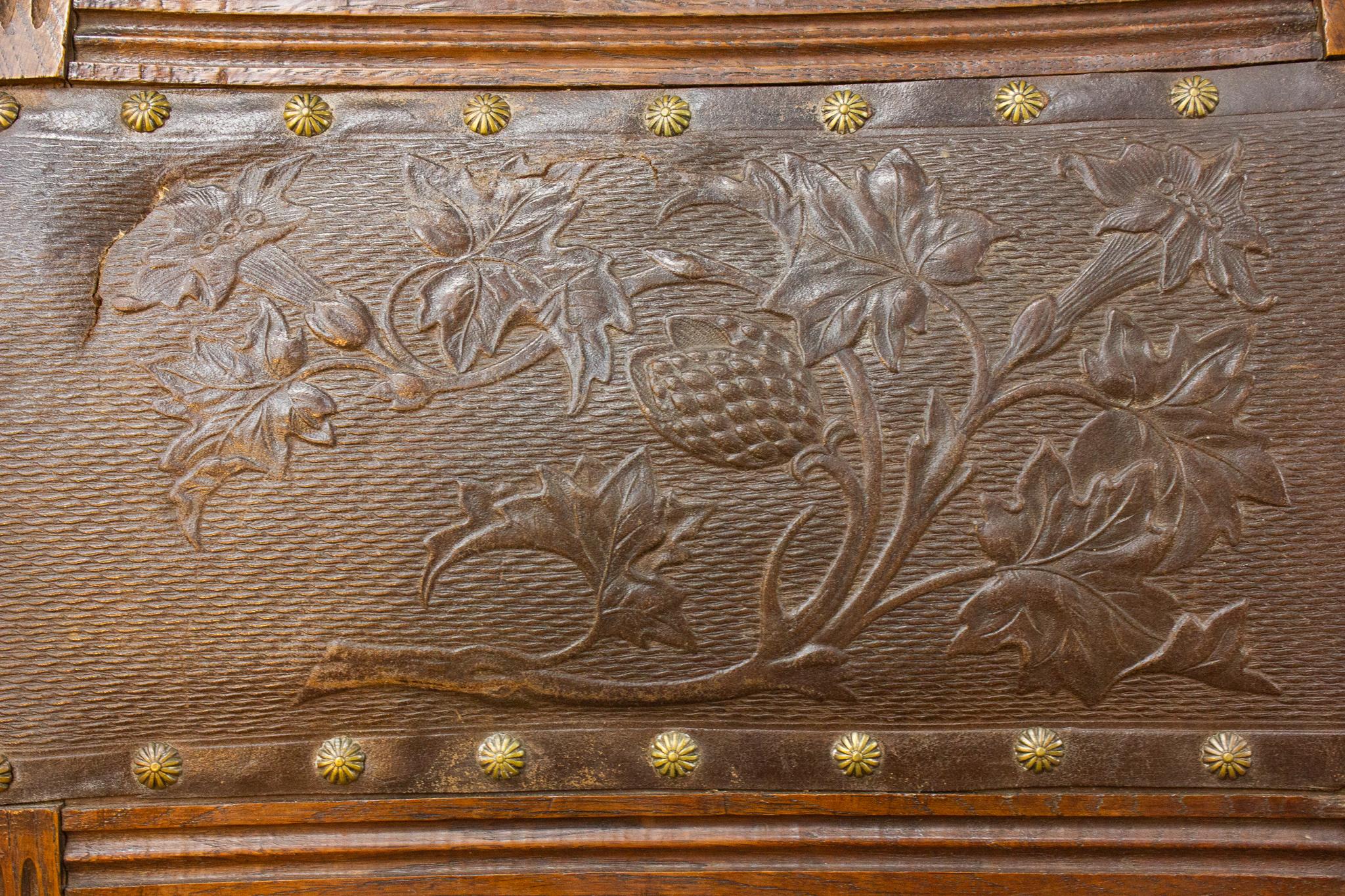 Coppia di sedie in stile neo-rinascimentale o HENRY II, in legno e pelle, 19° secolo In condizioni buone in vendita a Beuzevillette, FR