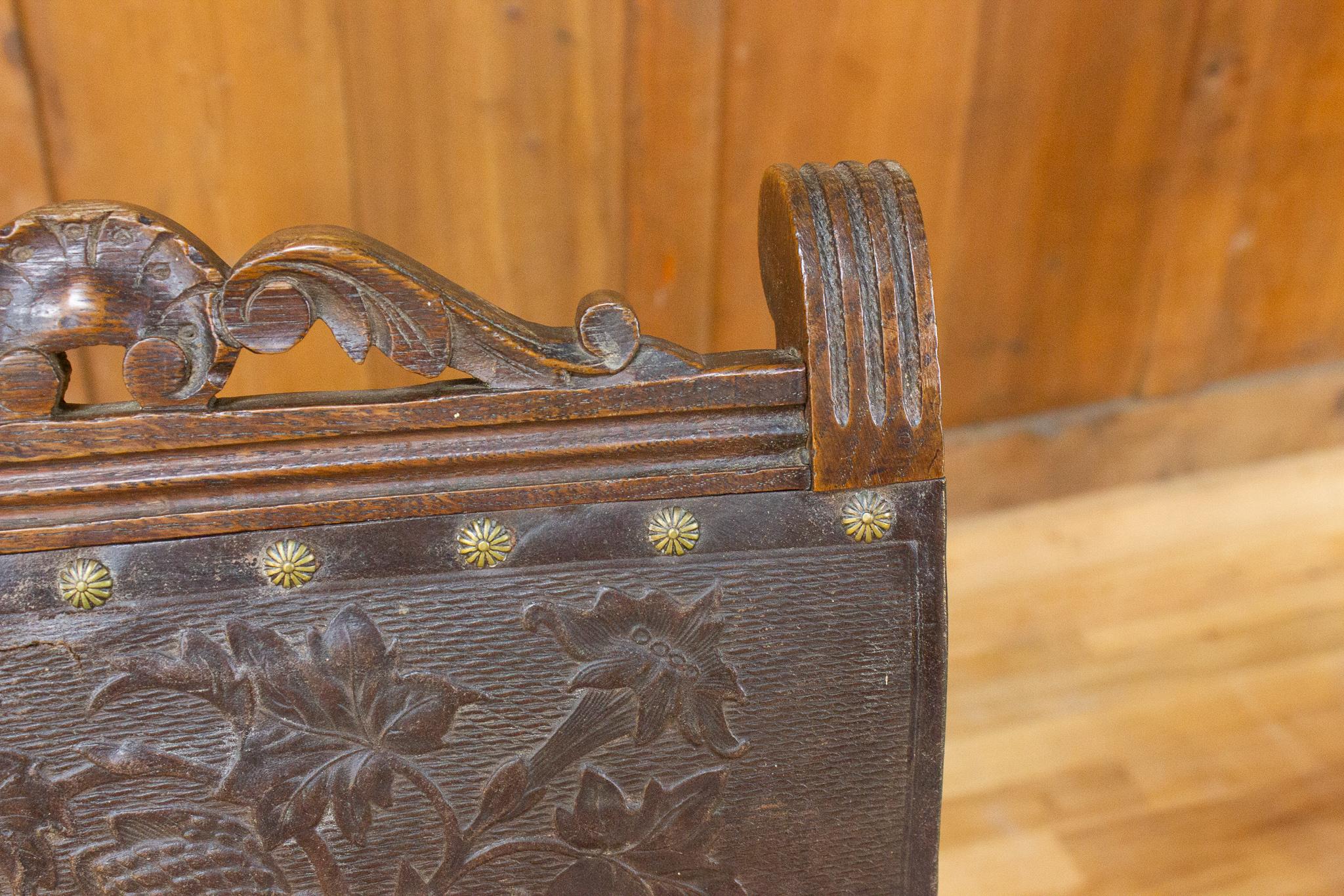 Coppia di sedie in stile neo-rinascimentale o HENRY II, in legno e pelle, 19° secolo in vendita 1