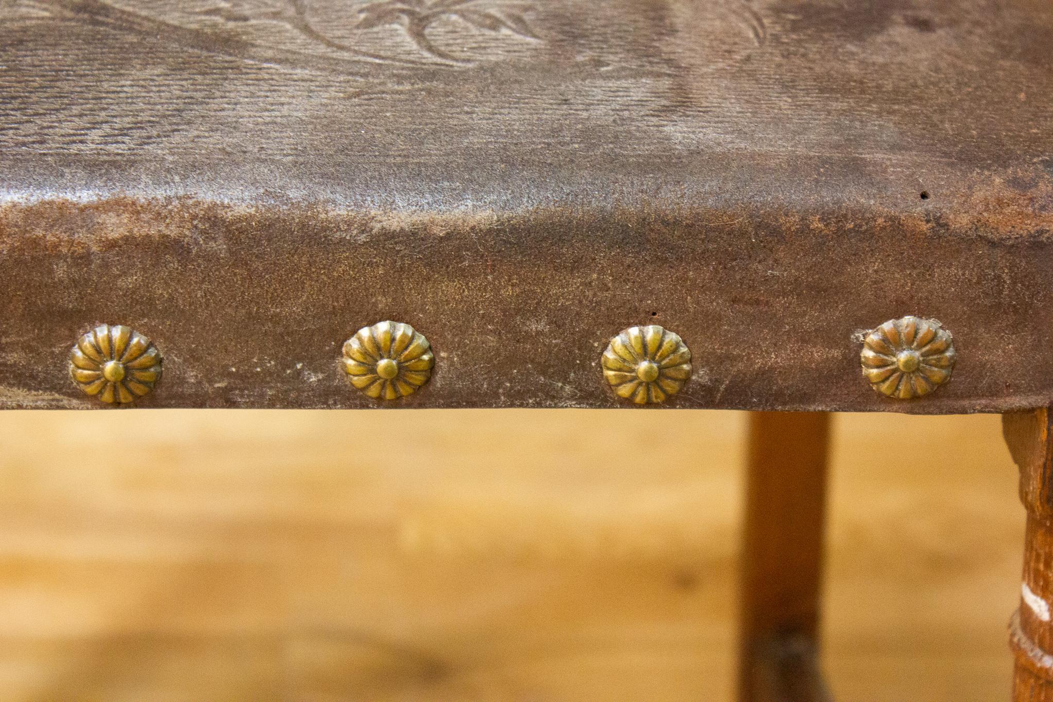 Coppia di sedie in stile neo-rinascimentale o HENRY II, in legno e pelle, 19° secolo in vendita 2