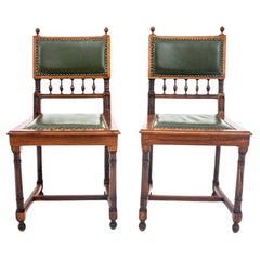 Antique Pair of chairs, Northern Europe, circa 1900.