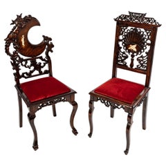 Pair of Chairs of Viardot Style Beginning 20th Century