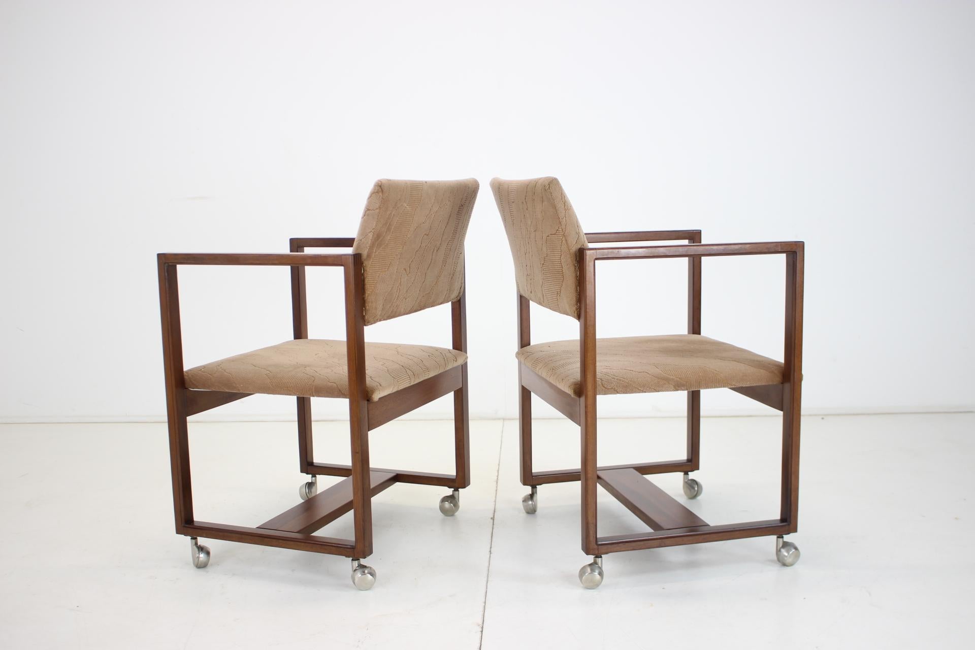 Pair of Chairs or Armchairs Czechoslovakia, 1980s In Good Condition For Sale In Praha, CZ