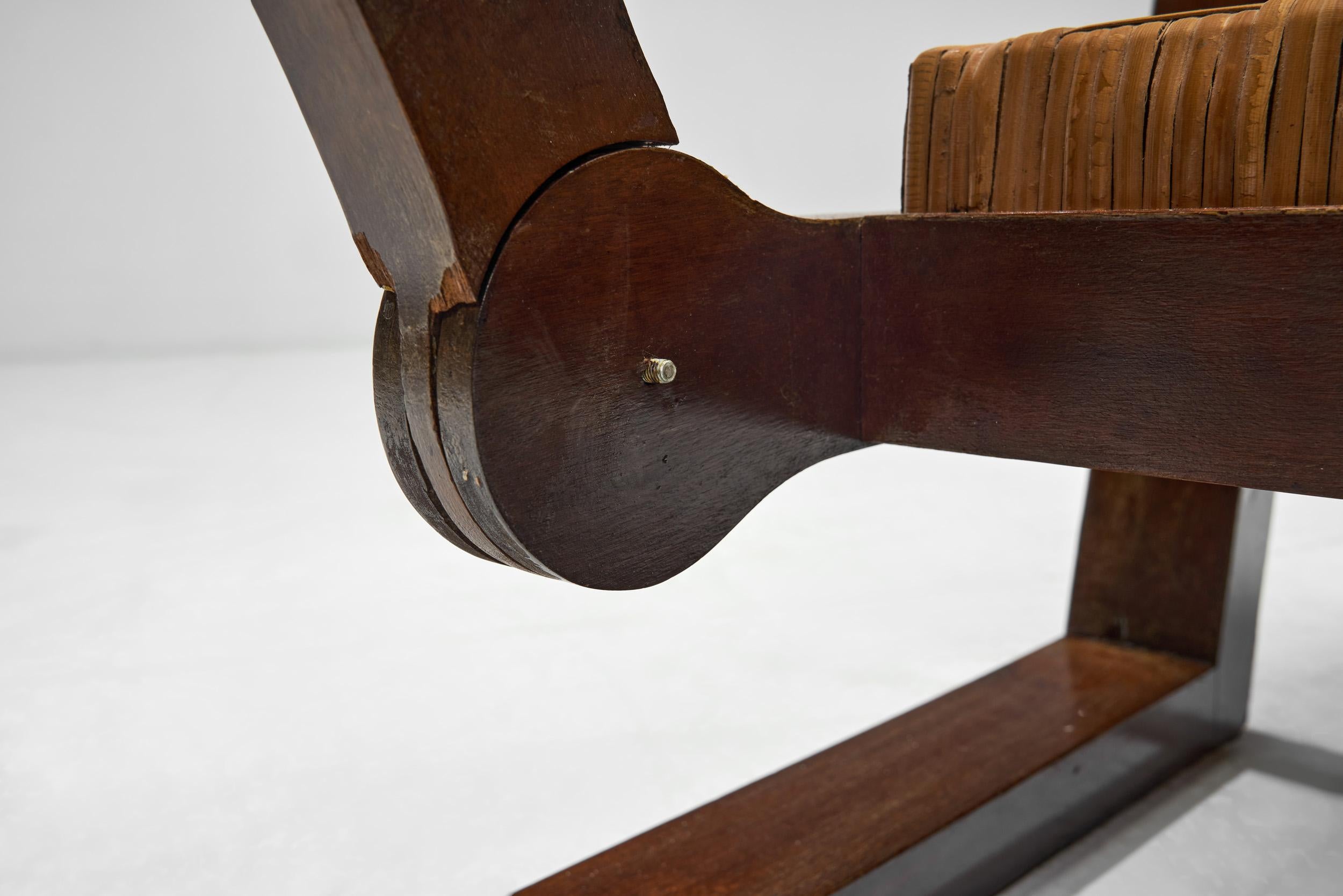Pair of Chairs with Footstools by Francis Jourdain (Attr.), France ca 1928 For Sale 8