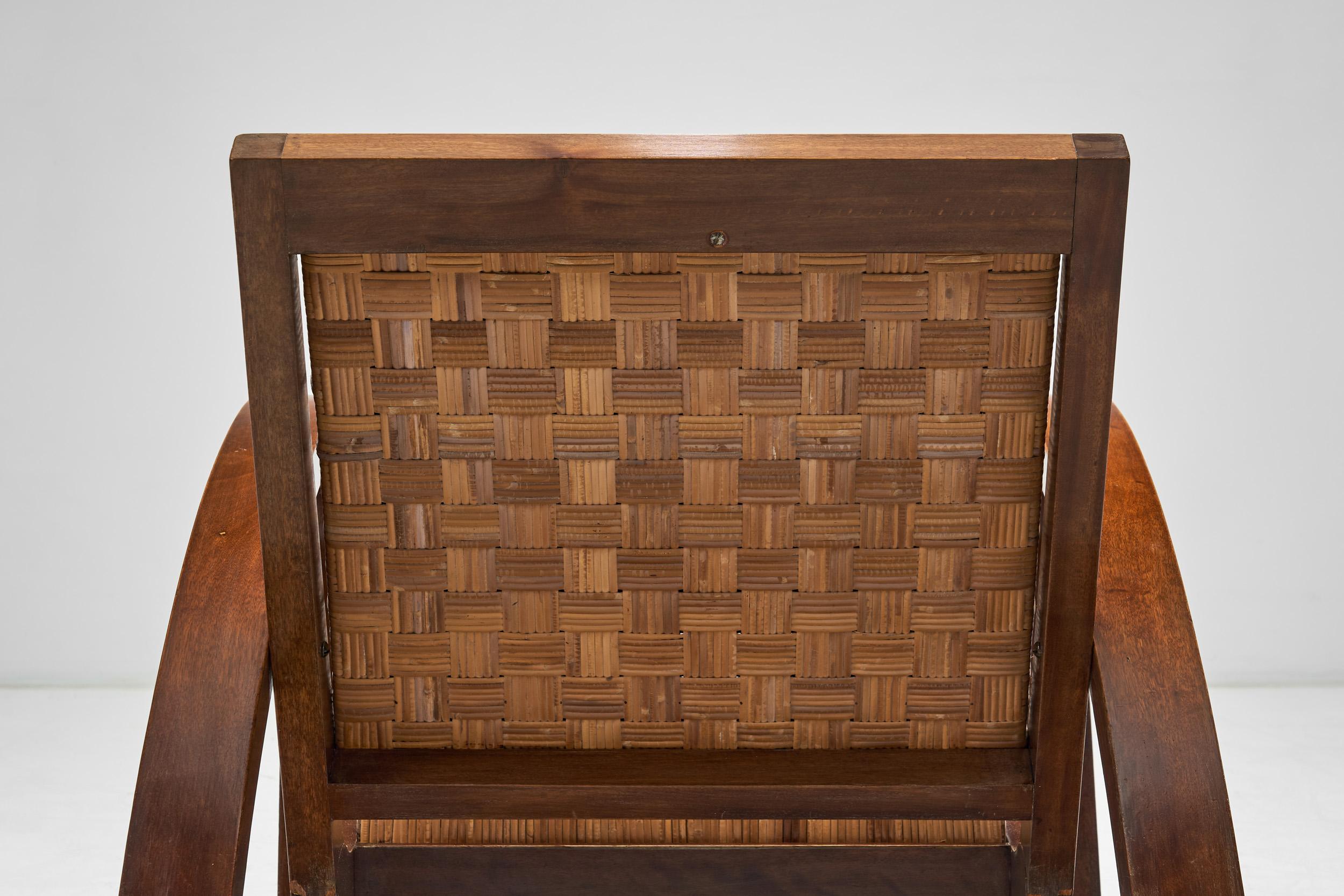 Pair of Chairs with Footstools by Francis Jourdain (Attr.), France ca 1928 For Sale 2