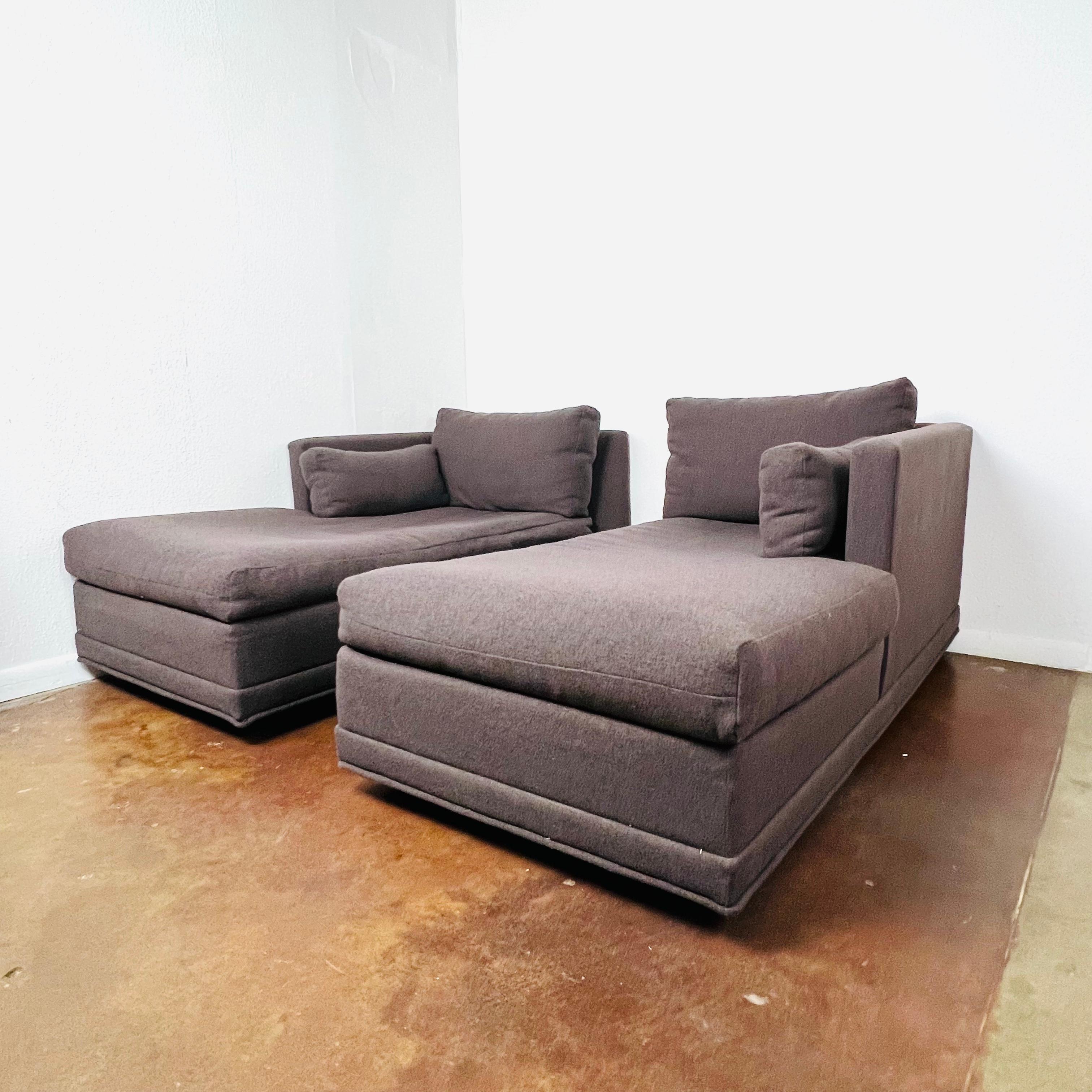 Pair of Chaise Lounges by Comfort Designs, Inc. For Sale at 1stDibs