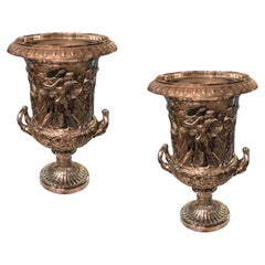 Pareja de enfriadores de champán, Art Nouveau, Jugendstil, Liberty, 1859, Signo: Wmf