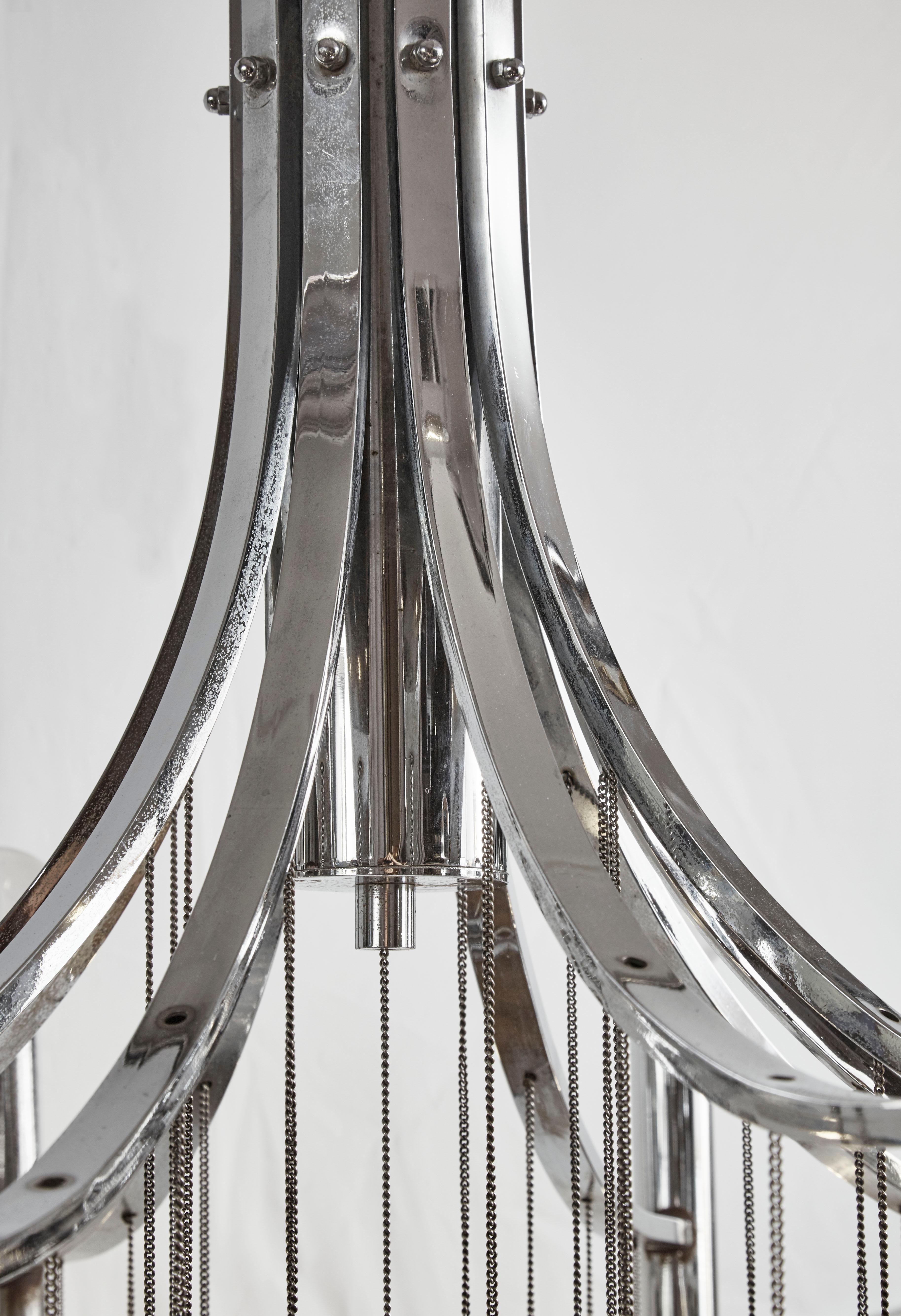 Pair of Chandelier by Sciolari In Good Condition For Sale In Saint-Ouen (PARIS), FR