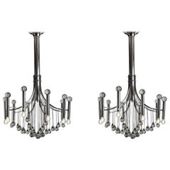 Retro Pair of Chandelier by Sciolari