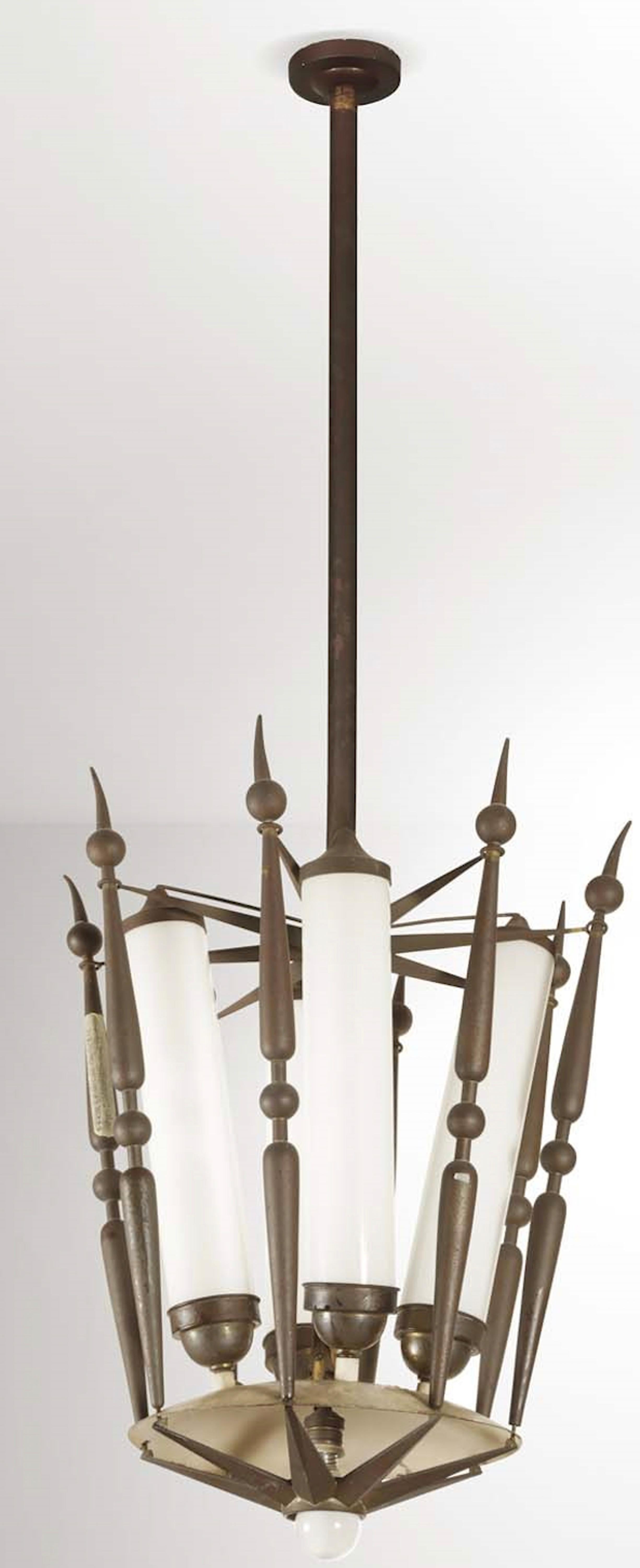 Pair of Chandelier by Tommaso Buzzi, Produzione Donzelli In Excellent Condition In London, GB