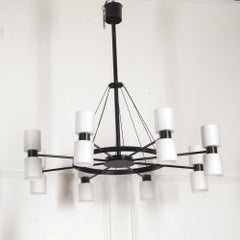 Pair of Mid-Century 'Zonnewende' Chandeliers by Raak