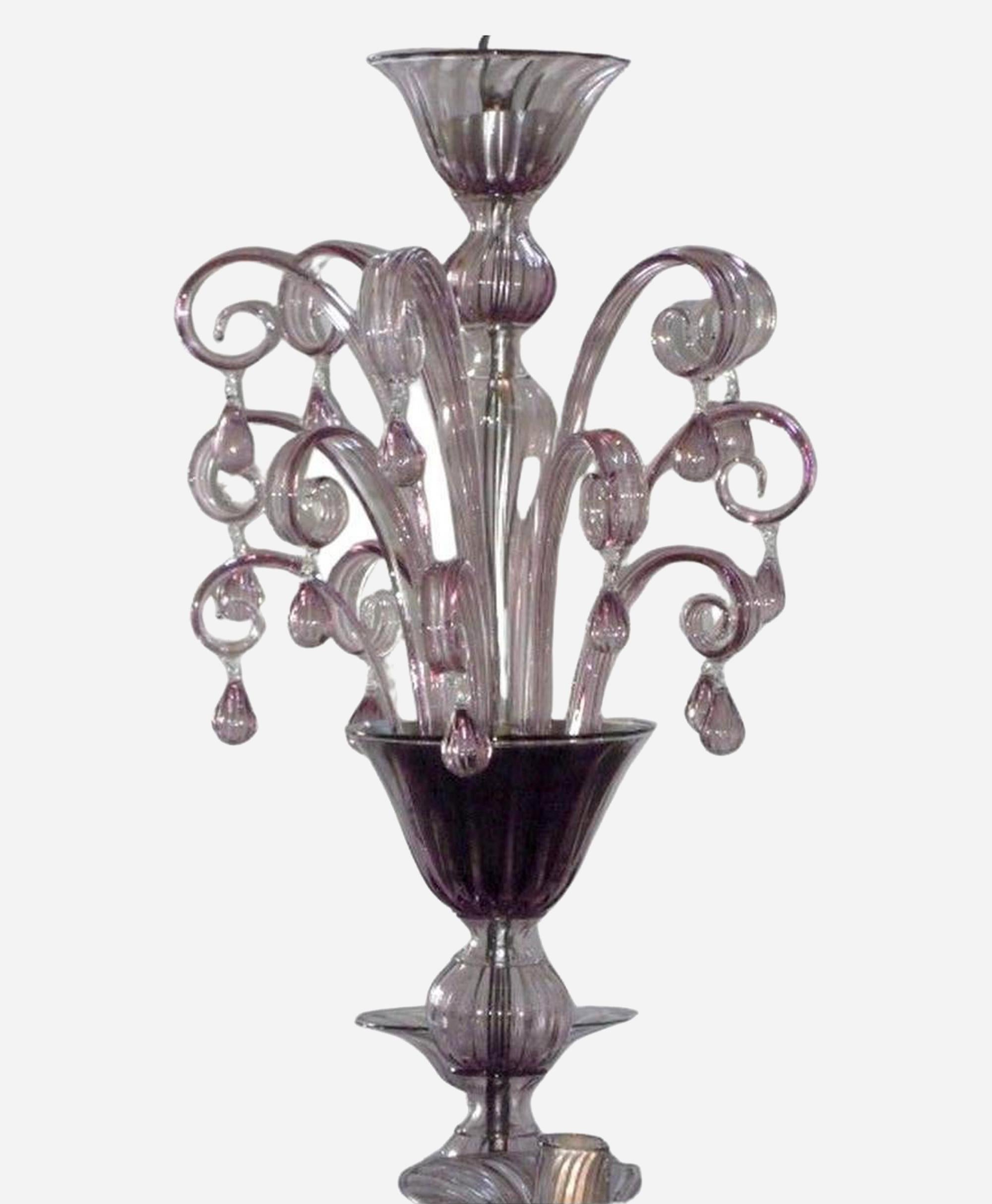 Italiano Coppia di lampadari, Venini, Murano, Italia, circa 1970 in vendita
