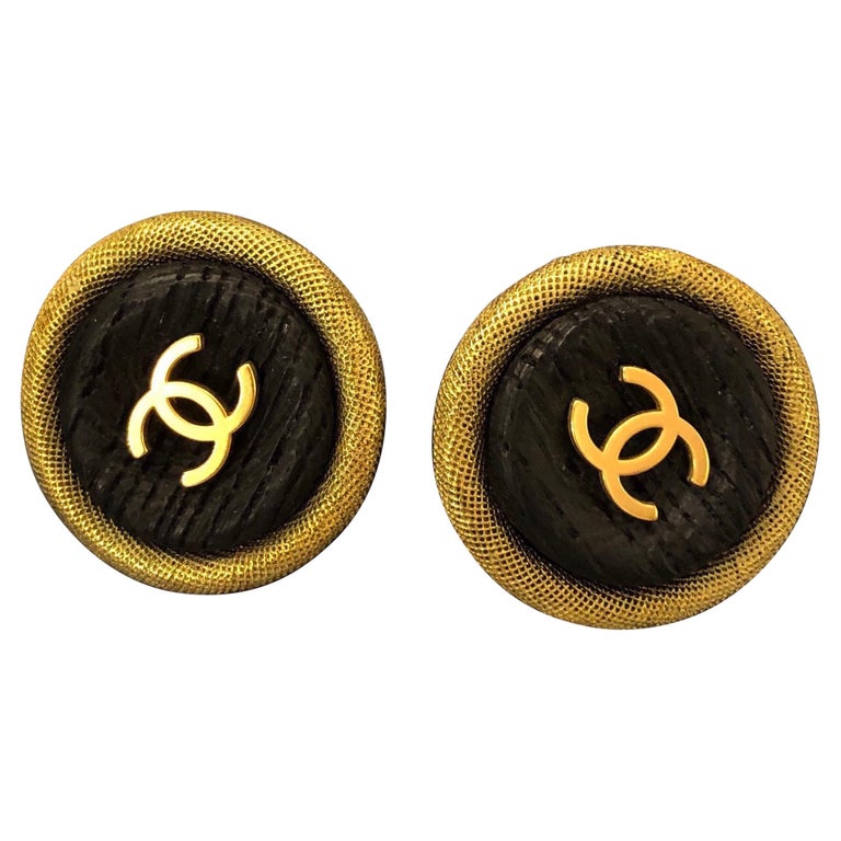 1996 Vintage CHANEL Gold Toned Clip On Earrings For Sale at 1stDibs  chanel  gold hallmark stamp, big chanel earrings, chanel hallmark stamp