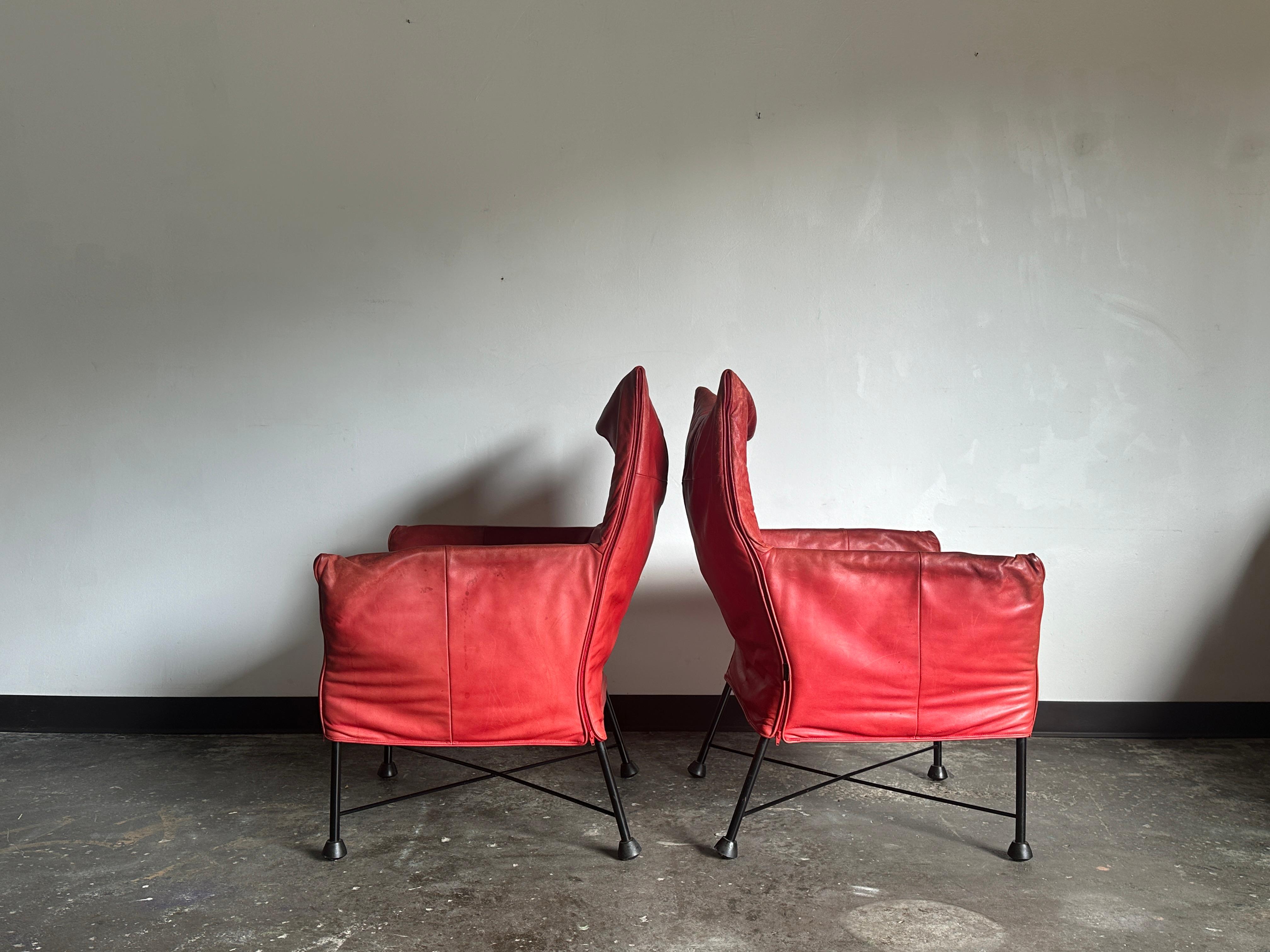 Dutch Pair of Chaplin Chairs by Gerard Van Der Berg for Montis