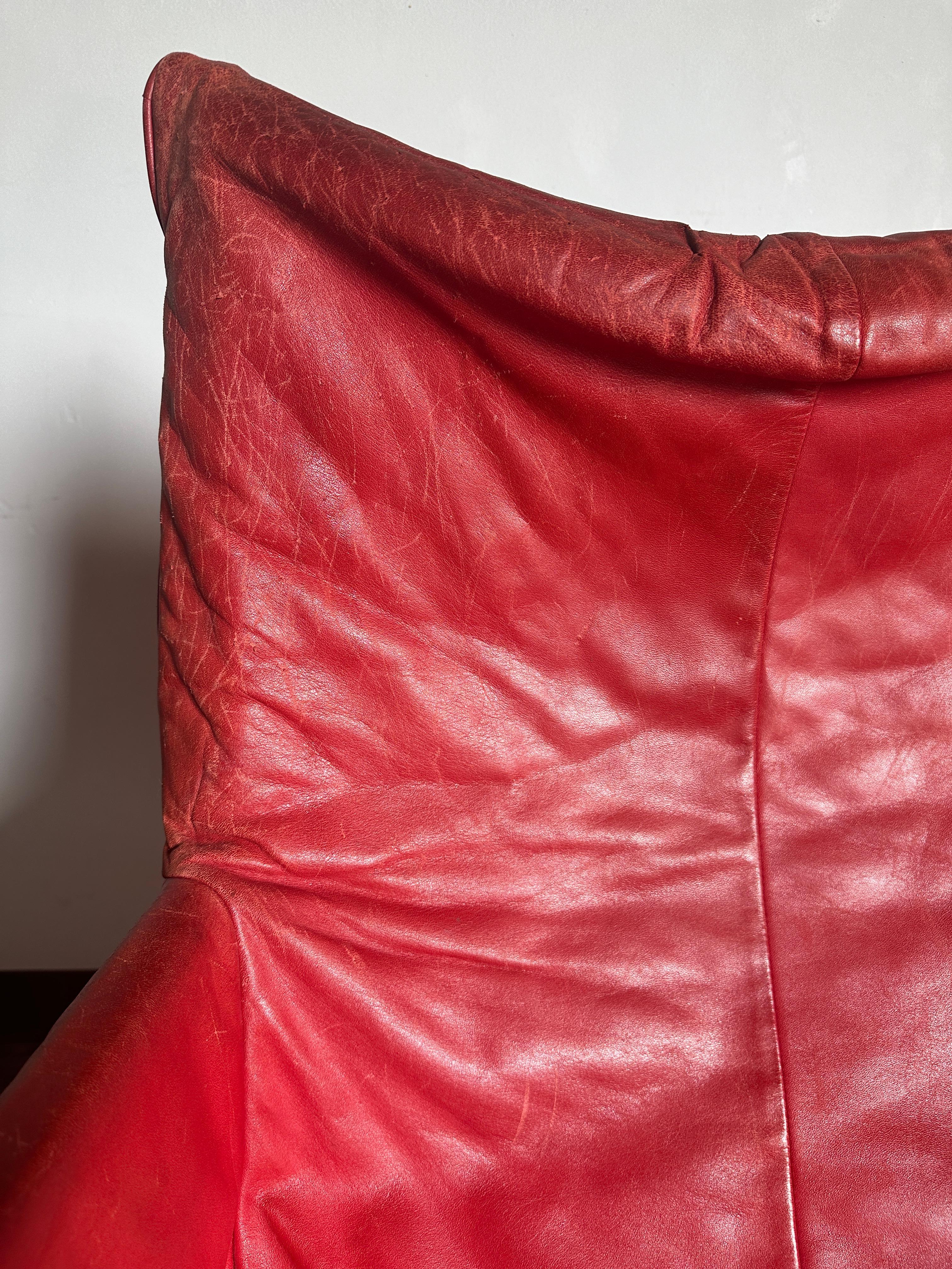 Leather Pair of Chaplin Chairs by Gerard Van Der Berg for Montis