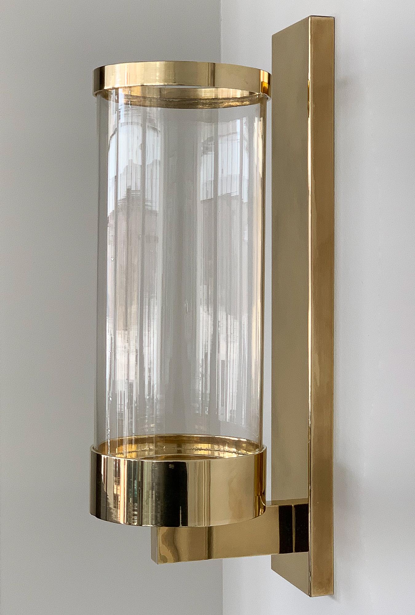 brass candle wall sconce