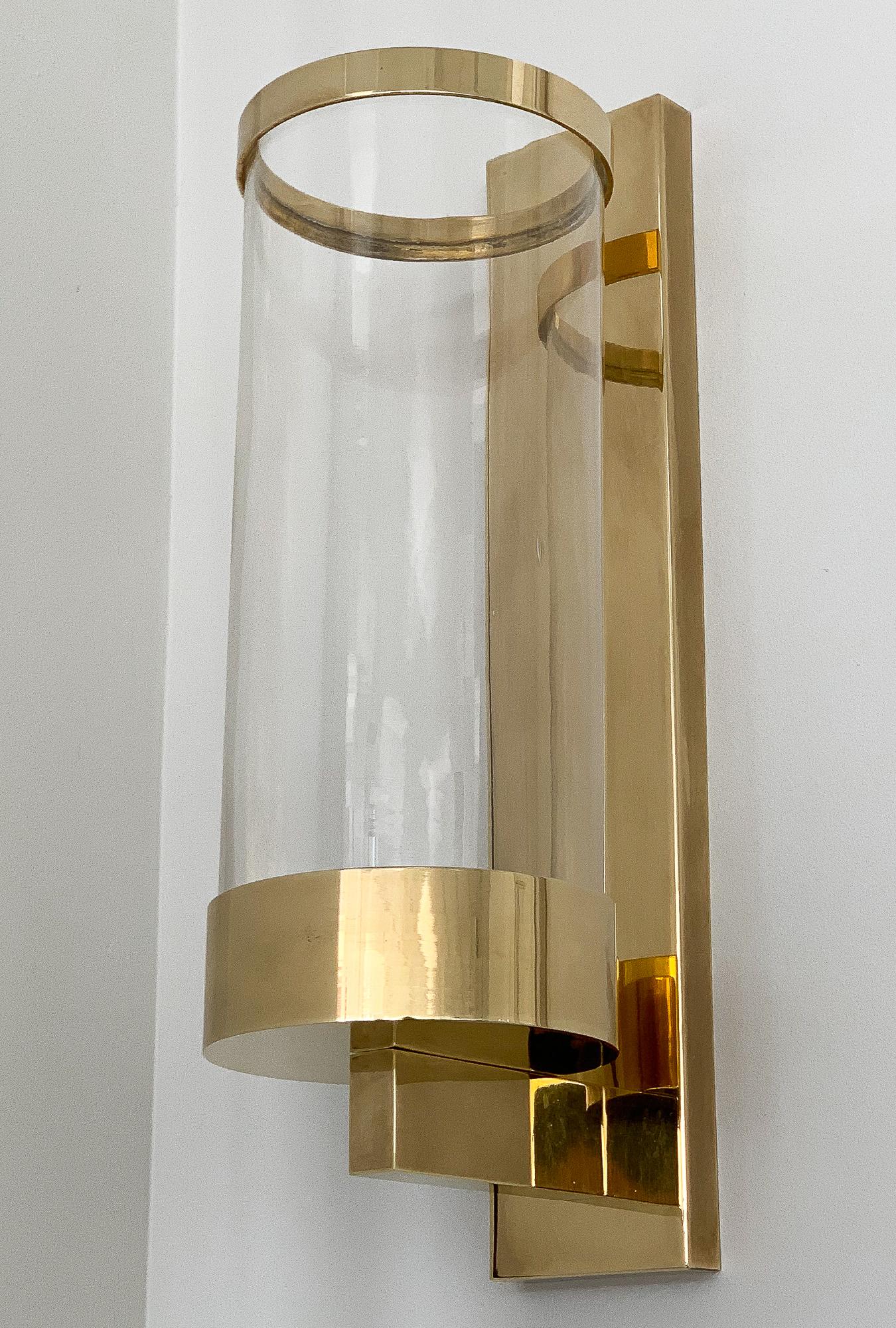 brass candle sconce