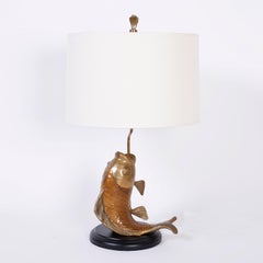 Pair of Chapman Carp or Fish Table Lamps