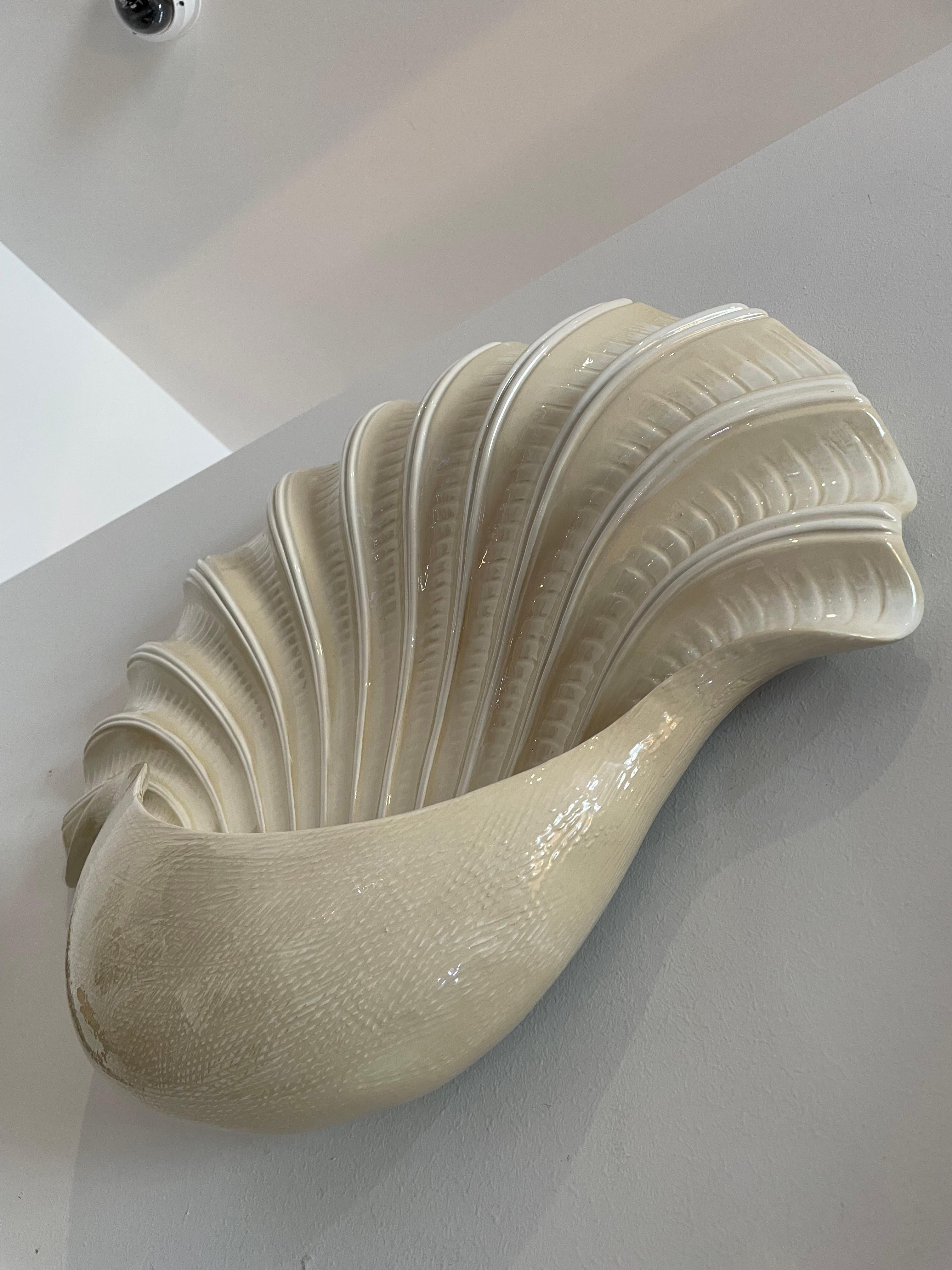 Pair of Chapman Clamshell Sconces For Sale 5