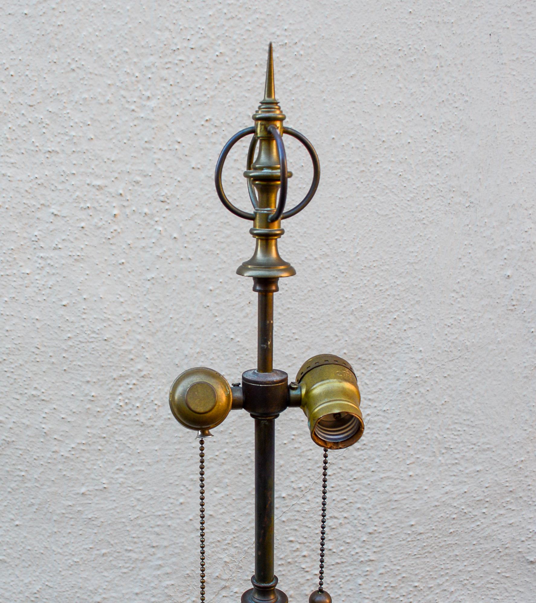 Late 20th Century Pair of Chapman Faux Bamboo Brass Floor or Reading Lamps For Sale